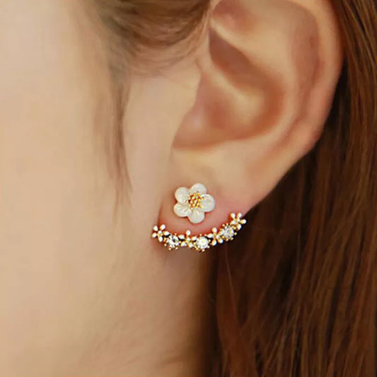 LA New Cute Small Daisy Flowers Stud Earrings