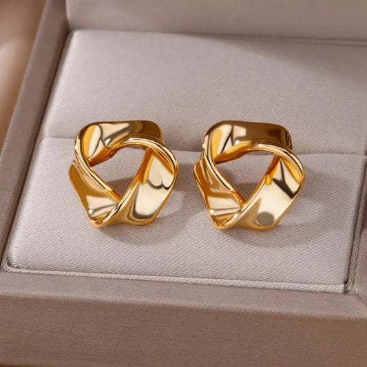 lamar Earrings for Women Girl Gold Plated Piercing